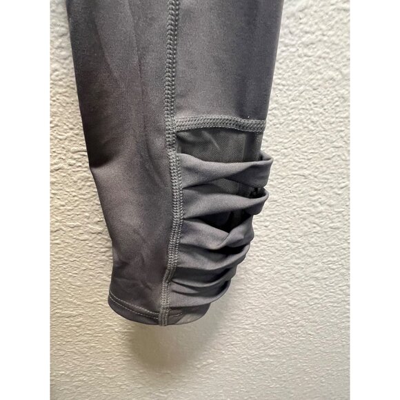 BSP Womens Small Dark Grey Compression Leggings With Media Pocket & Ruched Detai - Picture 7 of 8